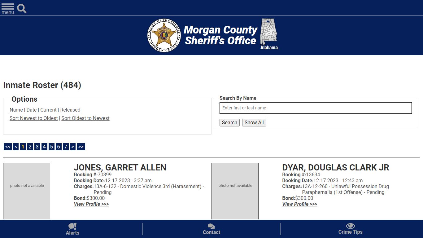 Inmate Roster - Current Inmates Booking Date Descending - Morgan County ...