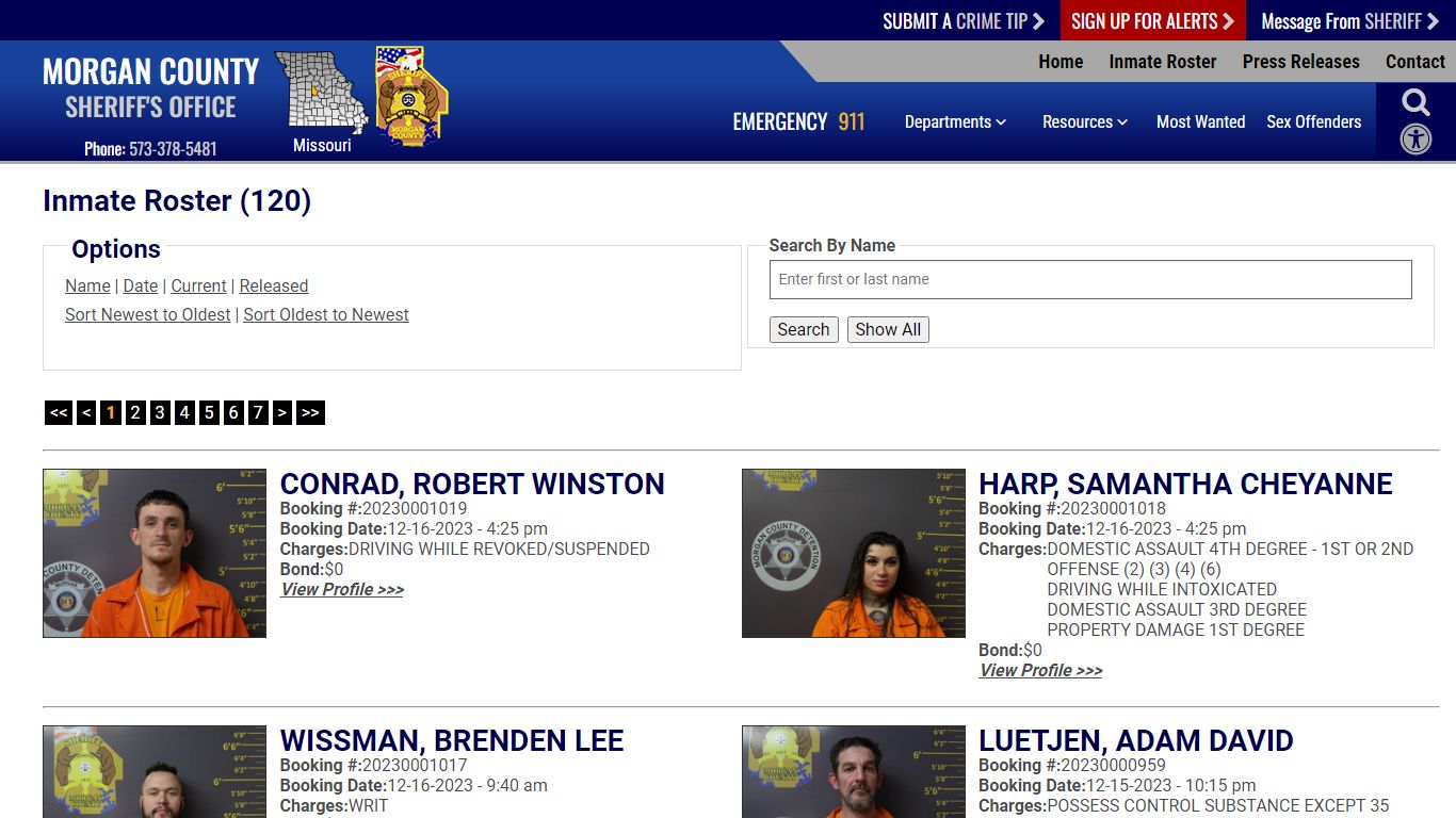 Inmate Roster - Current Inmates Booking Date Descending - Morgan County ...